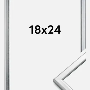 Fotolijst Slim Mat Ontspiegeld Glas Zilver 18x24 cm Livraison Gratuite