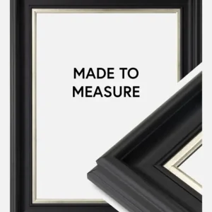 Promotion Saisonnière Fotolijst Mora Premium Zwart-Zilver - Formaat naar keuze (Plexiglas)