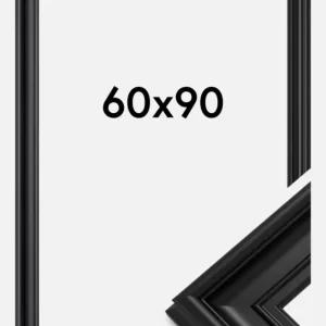 Haute Qualité Fotolijst Mora Premium Glas Zwart 60x90 cm
