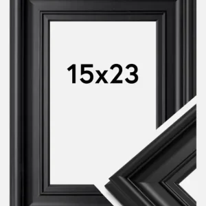 Fotolijst Mora Premium Glas Zwart 15x23 cm Dernière Chance