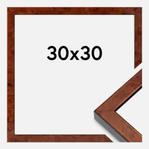 Produit De Marque Fotolijst Hermes Burr Walnut 30x30 cm