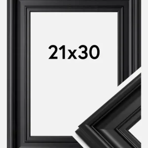 Fotolijst Mora Premium Glas Zwart 21x30 cm Must-Have