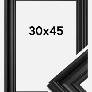 Prix Cassé Fotolijst Mora Premium Glas Zwart 30x45 cm