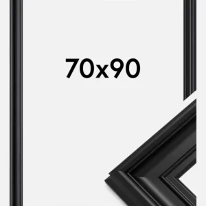 Fotolijst Mora Premium Glas Zwart 70x90 cm Prix Promo