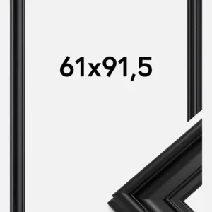 Nouveauté Fotolijst Mora Premium Glas Zwart 61x91,5 cm