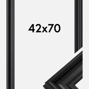 Fotolijst Mora Premium Glas Zwart 42x70 cm Dernière Chance