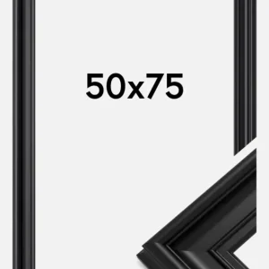 Fotolijst Mora Premium Glas Zwart 50x75 cm Nouvelle Collection
