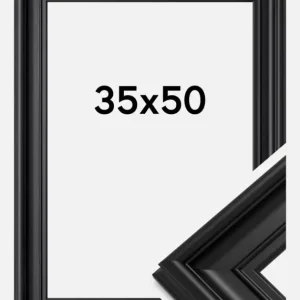 Fotolijst Mora Premium Glas Zwart 35x50 cm Produit De Marque