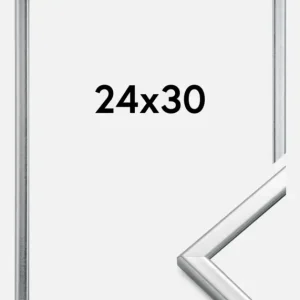 Offre Limitée Fotolijst Slim Mat Ontspiegeld Glas Zilver 24x30 cm