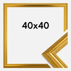 Retour Gratuit Fotolijst Västkusten Goud 40x40 cm