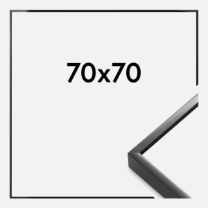 Fotolijst Nielsen Premium Alpha Glas Helder Zwart 70x70 cm Dernier Modèle