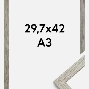 Vente Flash Fotolijst Stilren Glas Grey Oak 29,7x42 cm (A3)