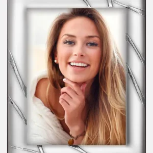 Fotolijst Orvieto Glas Zilver 10x15 cm Vente Flash
