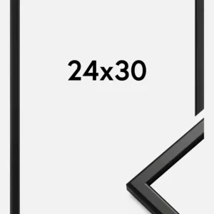 Nouvelle Collection Fotolijst Slim Mat Ontspiegeld Glas Zwart 24x30 cm