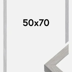 Commande En Gros Fotolijst Elegant Box Glas Grijs 50x70 cm