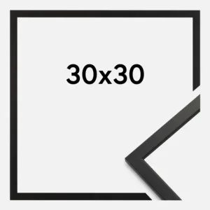 Quantité Limitée Fotolijst Edsbyn Glas Zwart 30x30 cm