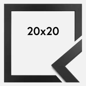 Acheter Direct Fotolijst Glas Black Wood 20x20 cm