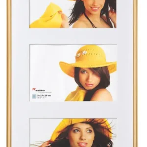 New Lifestyle Collagelijst Glas Goud - 3 Bilder (13x18 Cm) Nouvel Arrivage