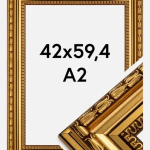 Dernière Chance Fotolijst Birka Premium Glas Goud 42x59,4 cm (A2)