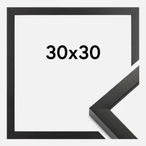Acheter Direct Fotolijst Amanda Box Glas Zwart 30x30 cm