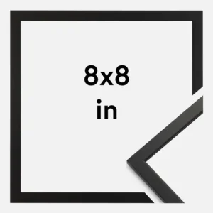 Seulement Aujourd’hui Fotolijst Edsbyn Glas Zwart 8x8 Inches (20,32x20,32 cm)