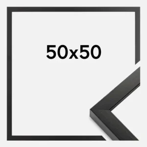 Acheter Direct Fotolijst Amanda Box Glas Zwart 50x50 cm