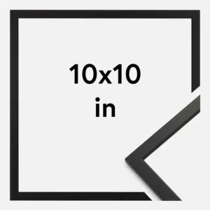 Bon Plan Fotolijst Edsbyn Glas Zwart 10x10 Inches (25,4x25,4 cm)