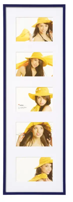 New Lifestyle Collagelijst Glas Blauw - 5 Bilder Réduction