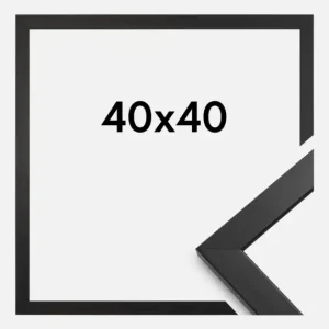 Solde Fotolijst Stilren Glas Zwart 40x40 cm