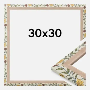 Seulement Aujourd’hui Fotolijst Arco Bloemmotief Eik 30x30 cm