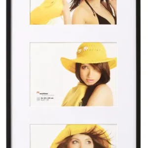New Lifestyle Collagelijst Glas Zwart - 3 Bilder (15x20 Cm) Marque