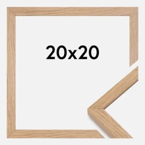 Vente Flash Fotolijst Montgomery Mat Ontspiegeld Glas Eiken 20x20 cm