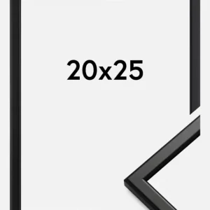 Fotolijst Slim Mat Ontspiegeld Glas Zwart 20x25 cm Satisfait Ou Remboursé