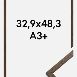 Bon Marché Fotolijst Edsbyn Glas Noten 32,9x48,3 cm (A3+)