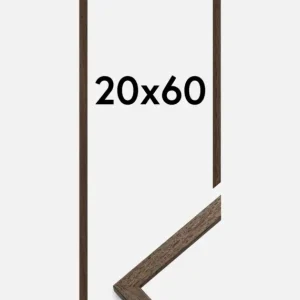 Authentique Fotolijst Edsbyn Glas Noten 20x60 cm