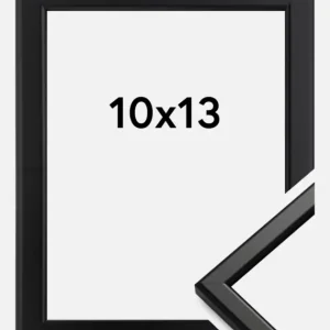 Fotolijst Slim Mat Ontspiegeld Glas Zwart 10x13 cm Bon Plan
