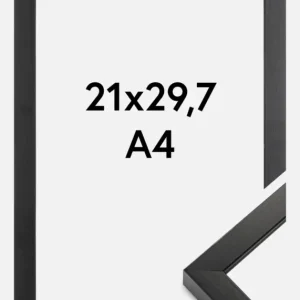 Soldes Fotolijst Amanda Box Glas Zwart 21x29,7 cm (A4)