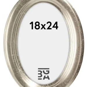 Molly Ovaal Glas Zilver 18x24 cm Usine Directe