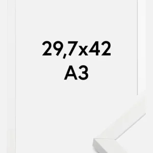 Certifié Fotolijst Amanda Box Glas Wit 29,7x42 cm (A3)