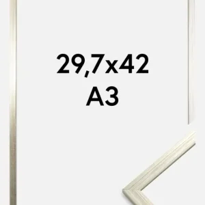 Authentique Fotolijst Edsbyn Glas Zilver 29,7x42 cm (A3)