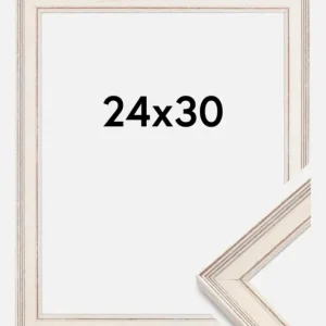 Solde Fotolijst Shabby Chic Glas Wit 24x30 cm