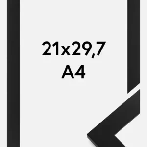 Super Prix Fotolijst Stockholm Glas Zwart 21x29,7 cm (A4)