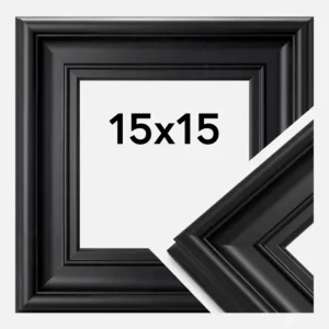 Promotion Fotolijst Mora Premium Glas Zwart 15x15 cm