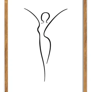 Solde Fotolijst Silhouette Glas Noten 30x40 cm