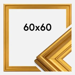 Fotolijst Mora Premium Glas Goud 60x60 cm Livraison Gratuite