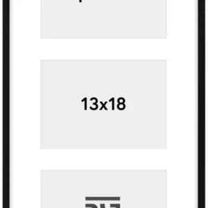 Solde Edsbyn Collagelijst IX Zwart - 3 Foto's (13x18 cm)