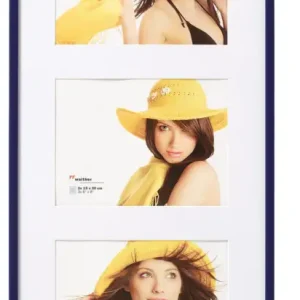 New Lifestyle Collagelijst Glas Blauw - 3 Bilder (13x18 cm) Authentique