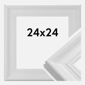Fotolijst Mora Premium Glas Wit 24x24 cm Offre Exclusive