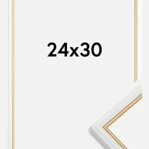 Soldes Fotolijst Classic Glas Wit 24x30 cm