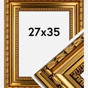 Vente Flash Fotolijst Birka Premium Glas Goud 27x35 cm